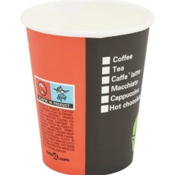 vidaXL Vasos de café de papel con tapa 1000 uds 8oz 240ml Discount