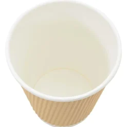 vidaXL Restauración-Vasos de café de papel con tapa 1000 uds 12oz 300ml