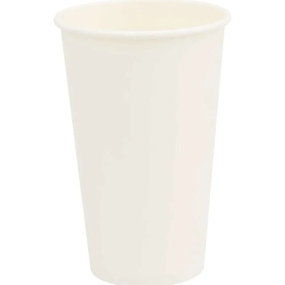 vidaXL Vasos de café de papel con tapa 1000 uds 16oz 400ml Clearance