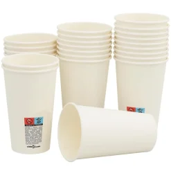 vidaXL Vasos de café de papel con tapa 1000 uds 16oz 400ml Clearance