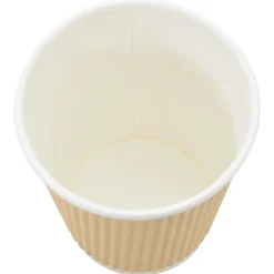 vidaXL Restauración-Vasos de café de papel con tapa 1000 uds 8oz 200ml