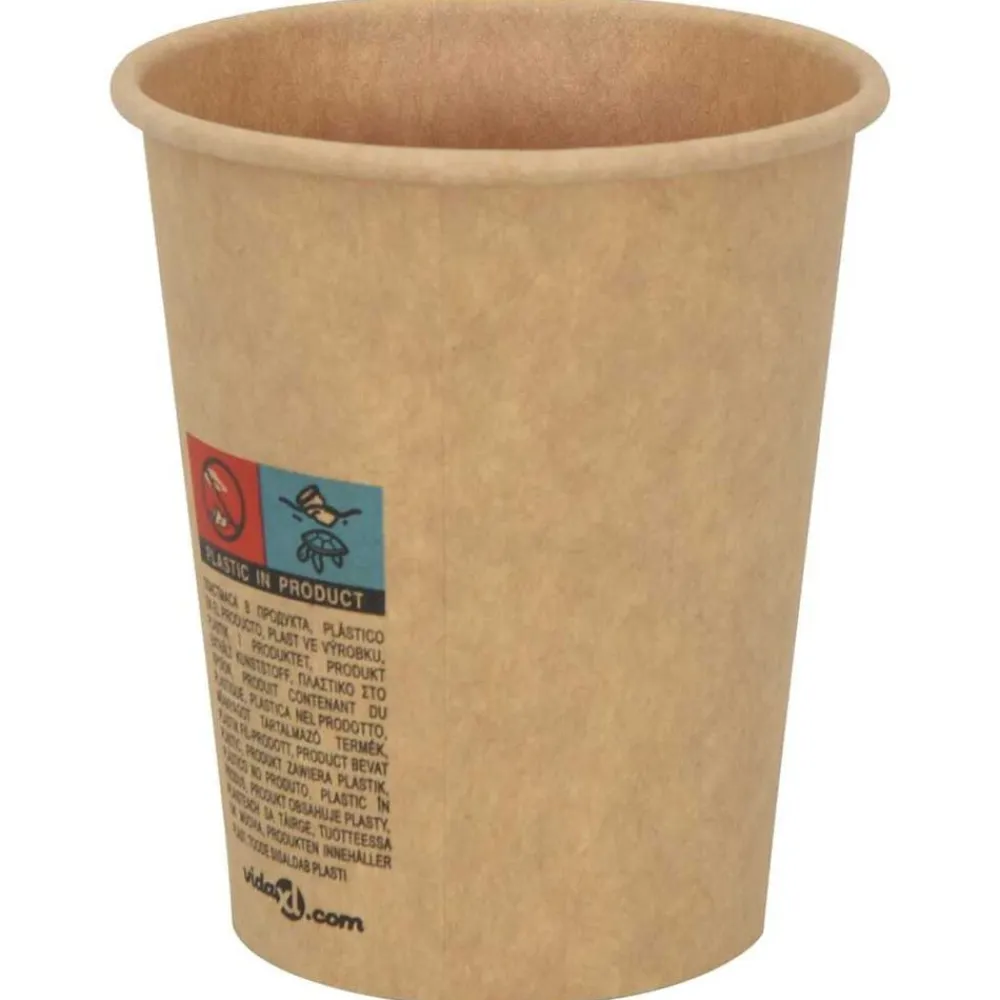 vidaXL Vasos de café de papel con tapa 1000 uds 8oz 200ml Hot