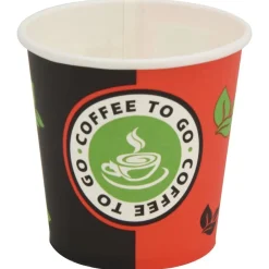 vidaXL Restauración-Vasos de café de papel con tapa 1000 uds 4oz 120ml