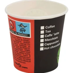 vidaXL Restauración-Vasos de café de papel con tapa 1000 uds 4oz 120ml