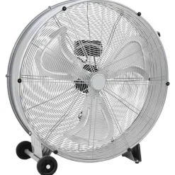 vidaXL Electrodomésticos-Ventilador de tambor Plateado 79 x 37 x 82 cm Aluminio