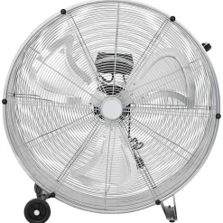 vidaXL Electrodomésticos-Ventilador de tambor Plateado 79 x 37 x 82 cm Aluminio