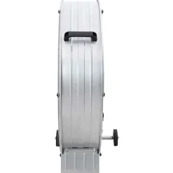 vidaXL Electrodomésticos-Ventilador de tambor Plateado 79 x 37 x 82 cm Aluminio