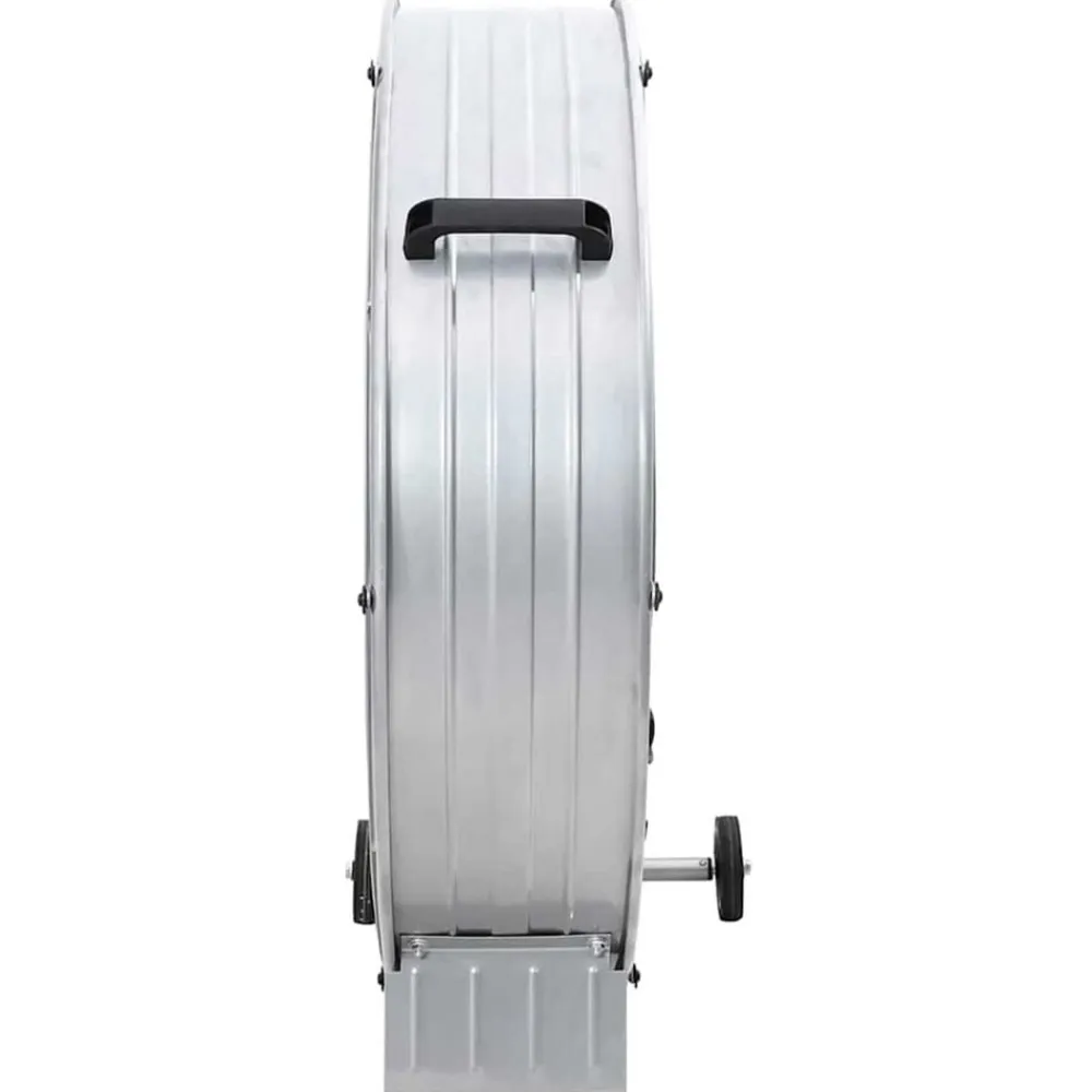 vidaXL Electrodomésticos-Ventilador de tambor Plateado 79 x 37 x 82 cm Aluminio
