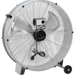 vidaXL Electrodomésticos-Ventilador de tambor Plateado 79 x 37 x 82 cm Aluminio