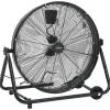 vidaXL Ventilador de tambor industrial negro 60 cm 172,5 W