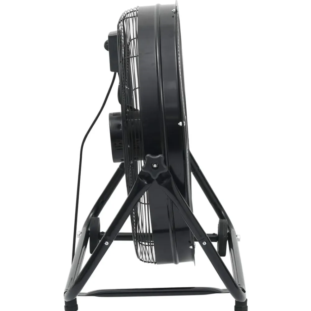 vidaXL Ventilador de tambor industrial negro 60 cm 172,5 W