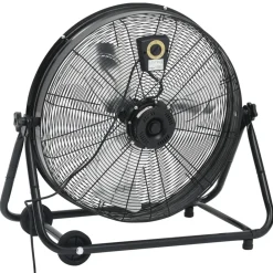 vidaXL Ventilador de tambor industrial negro 60 cm 172,5 W