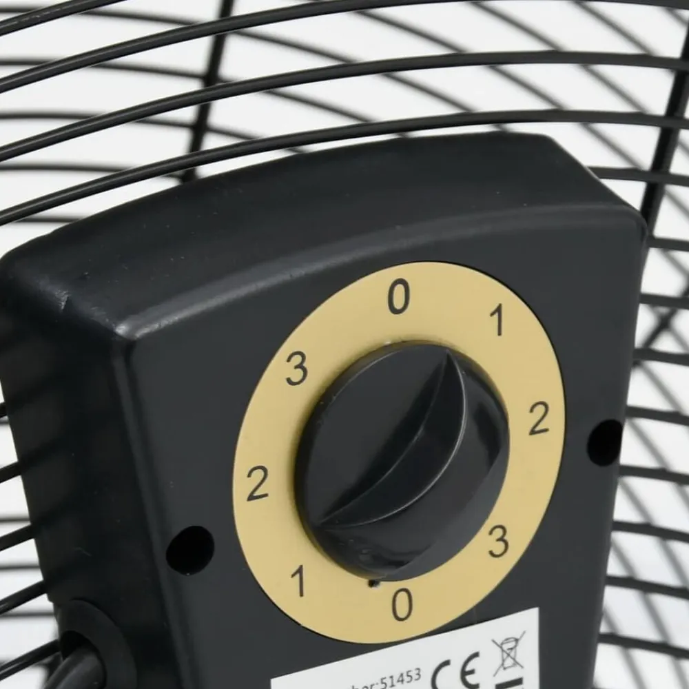 vidaXL Ventilador de tambor industrial negro 60 cm 172,5 W
