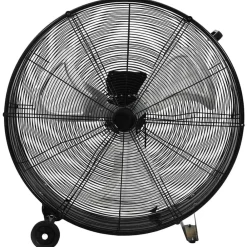 vidaXL Electrodomésticos-Ventilador de tambor industrial negro 77 cm 187,7 W