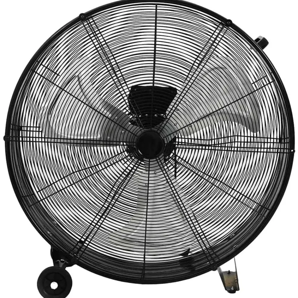 vidaXL Electrodomésticos-Ventilador de tambor industrial negro 77 cm 187,7 W