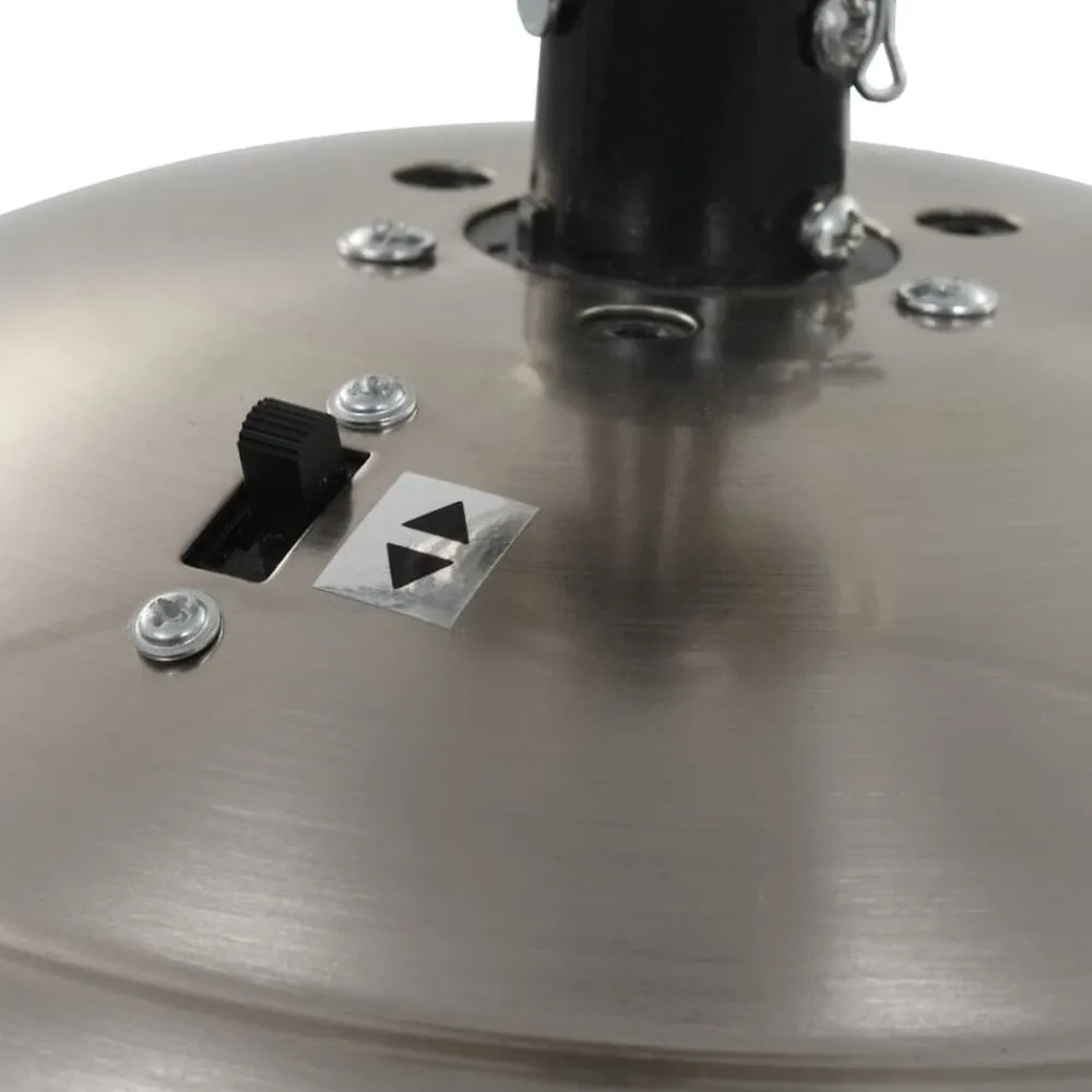 vidaXL Electrodomésticos-Ventilador de techo adornado con lámpara 128 cm marrón