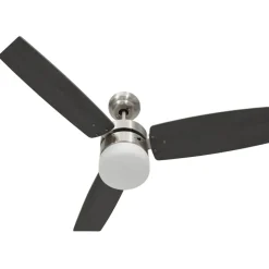 vidaXL Ventilador de techo con luz con mando marrón oscuro 108 cm Marr&oacute;n oscuro Online