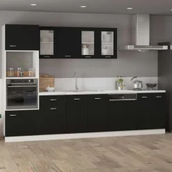 vidaXL Vitrina colgante de madera maciza
