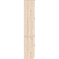 vidaXL Vitrina de cristal ALTA madera maciza de pino 77x35x186,5 cm Natural Online