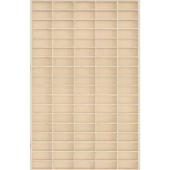 vidaXL Estanterías-Vitrina de madera para coleccionistas con 90 compartimentos 50,5x4,5x79 cm