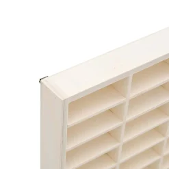 vidaXL Estanterías-Vitrina de madera para coleccionistas con 90 compartimentos 50,5x4,5x79 cm