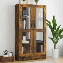 vidaXL Estanterías-Vitrina madera contrachapada 82,5x30,5x150 cm