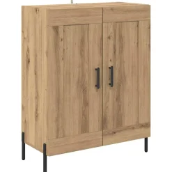 vidaXL Armarios Y Almacenamiento-Vitrina Roble artesanal 69,5 x 34 x 90 cm