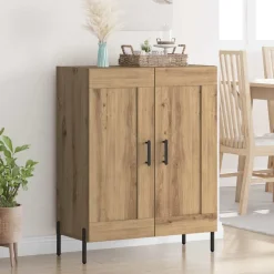 vidaXL Armarios Y Almacenamiento-Vitrina Roble artesanal 69,5 x 34 x 90 cm
