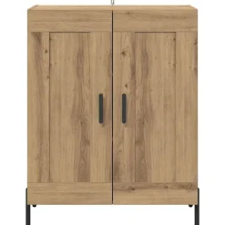 vidaXL Armarios Y Almacenamiento-Vitrina Roble artesanal 69,5 x 34 x 90 cm