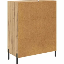 vidaXL Armarios Y Almacenamiento-Vitrina Roble artesanal 69,5 x 34 x 90 cm