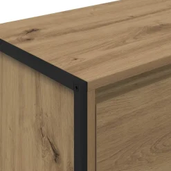 vidaXL Vitrina Roble Artesanal 79 x 36 x 75.5 cm Madera contrachapada Roble artisan Discount