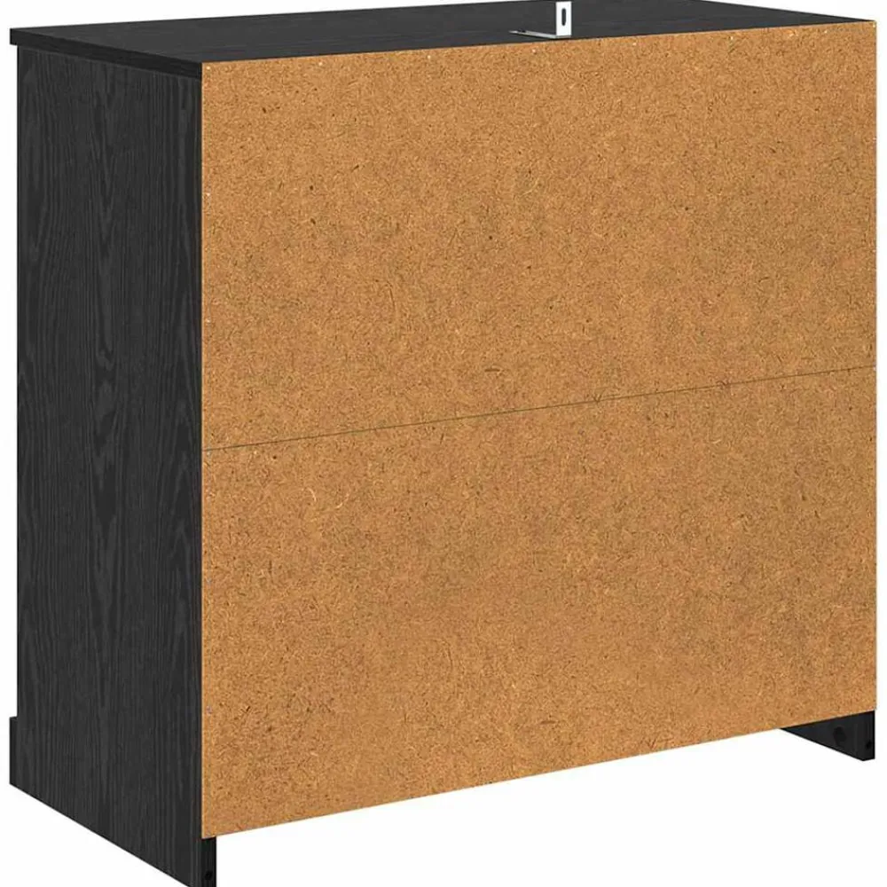 vidaXL Armarios Y Almacenamiento-Vitrina 70 x 35,5 x 67,5 cm Madera contrachapada