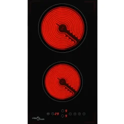 vidaXL Cocina Y Comedor-Vitrocerámica con 2 quemadores control táctil 3000 W
