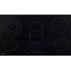 vidaXL Cocina Y Comedor-Vitrocerámica con 5 quemadores control táctil 77 cm 8500 W
