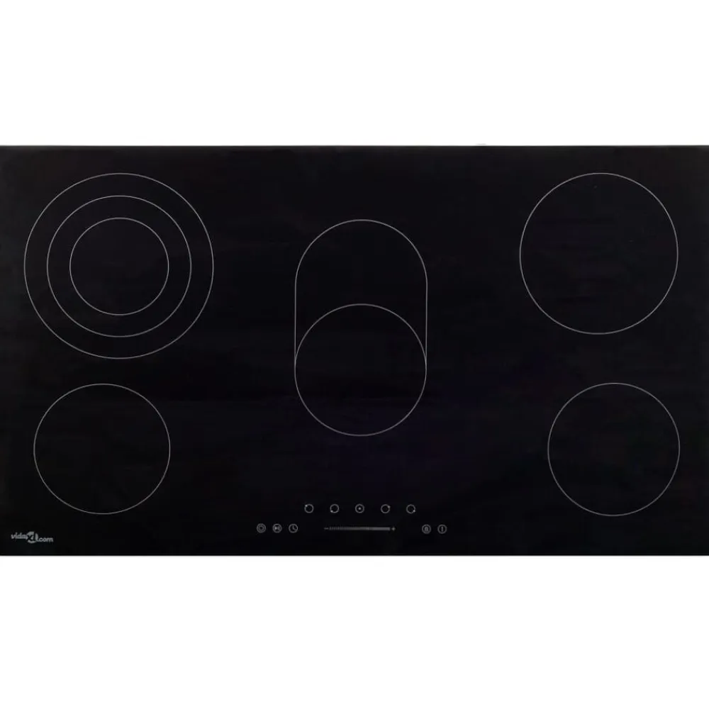 vidaXL Cocina Y Comedor-Vitrocerámica con 5 quemadores control táctil 77 cm 8500 W