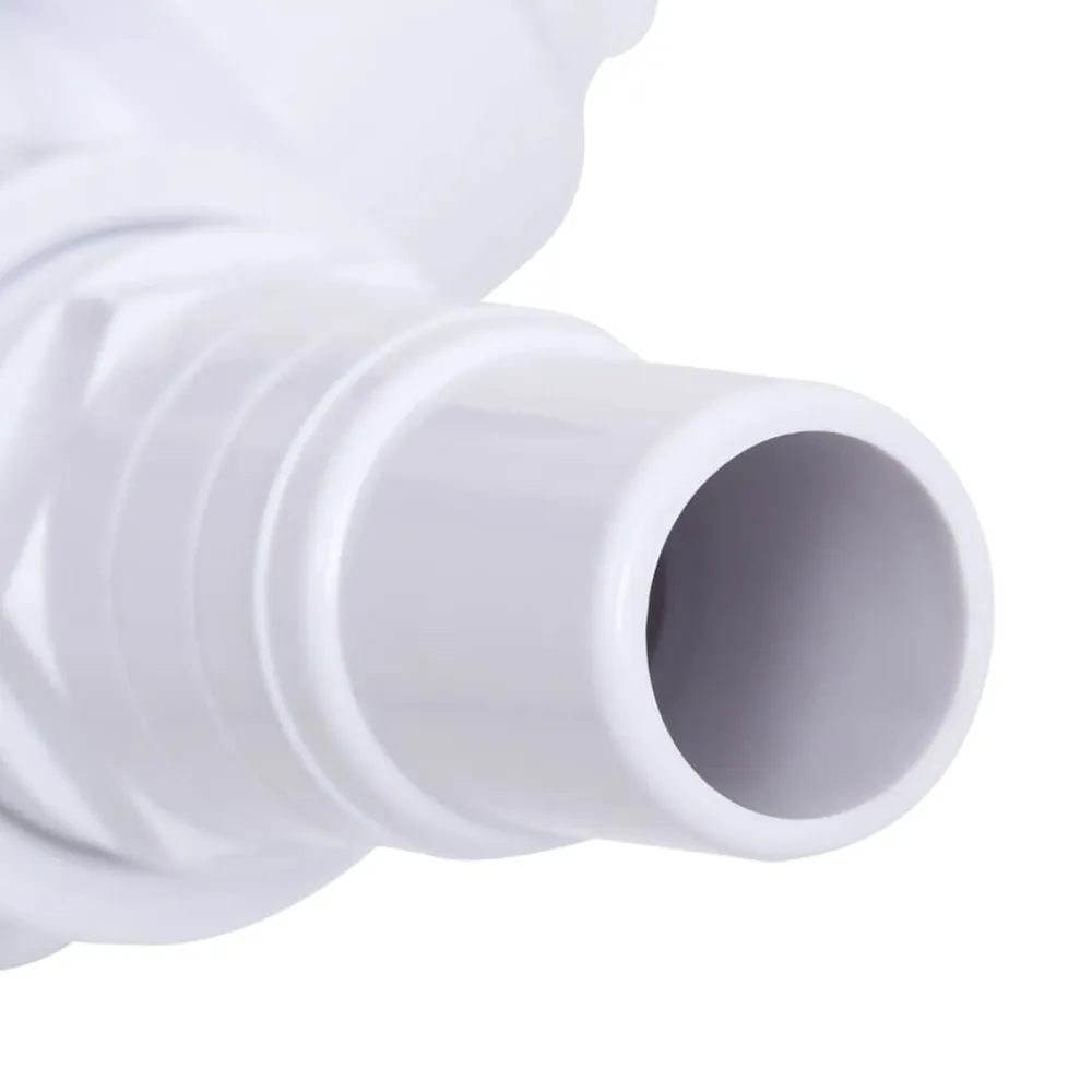 vidaXL Piscina Y Spa-Válvula de bola de 3 vías para piscina blanca y negra