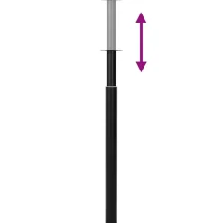 vidaXL Accesorios Para Mesas-2x Patas de mesa telescópicas 710 mm-1100 mm