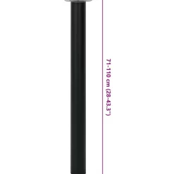 vidaXL Accesorios Para Mesas-2x Patas de mesa telescópicas 710 mm-1100 mm