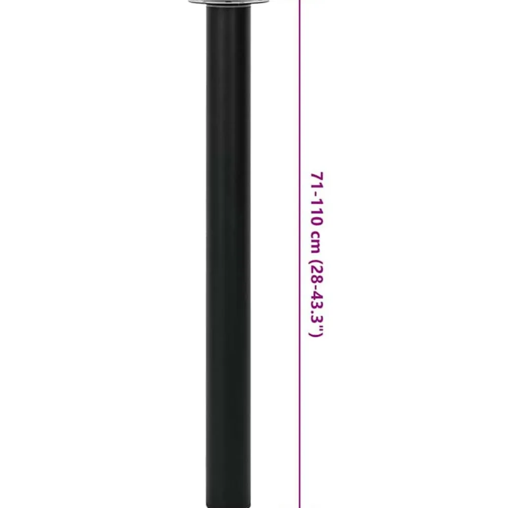 vidaXL Accesorios Para Mesas-2x Patas de mesa telescópicas 710 mm-1100 mm