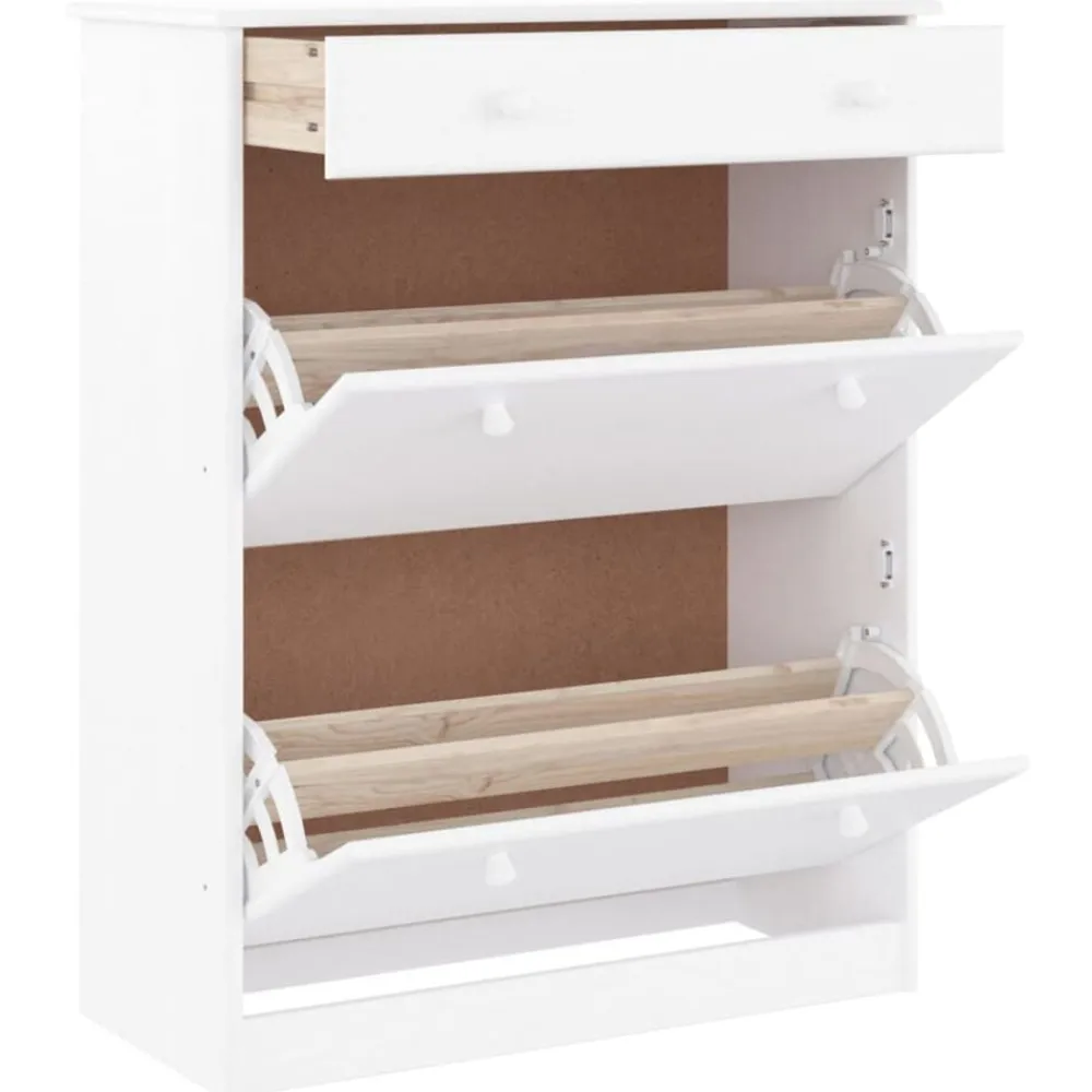 vidaXL Productos Del Hogar-Zapatero ALTA madera maciza de pino 77x35x96 cm