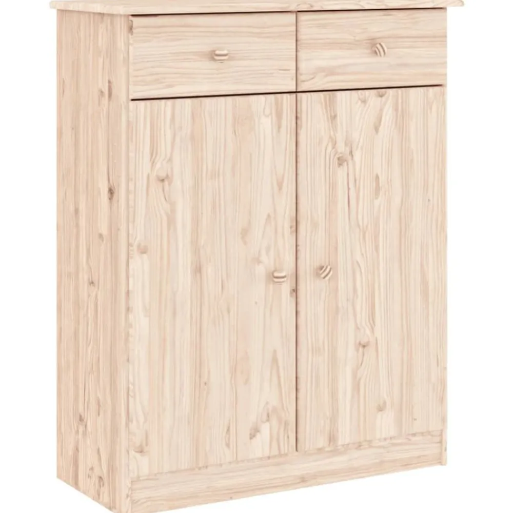 vidaXL Productos Del Hogar-Zapatero ALTA madera maciza de pino 77x35x96 cm