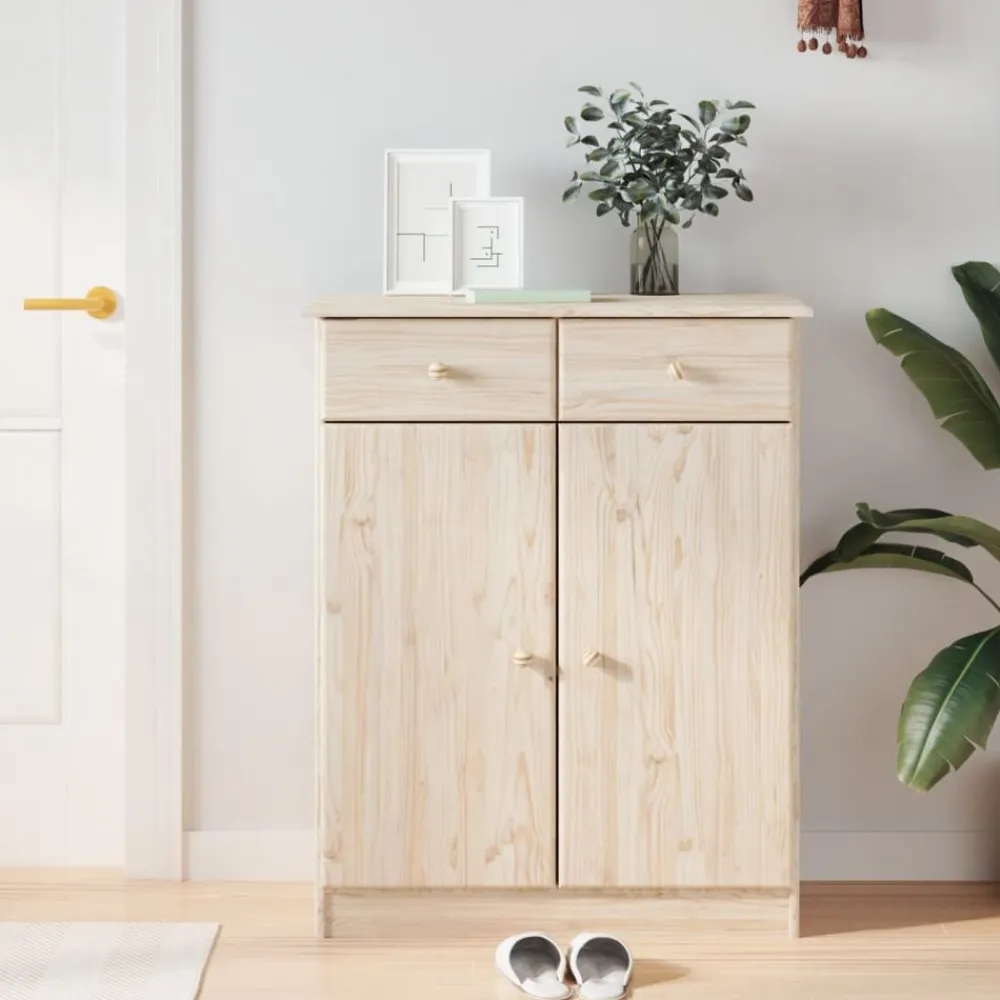 vidaXL Productos Del Hogar-Zapatero ALTA madera maciza de pino 77x35x96 cm