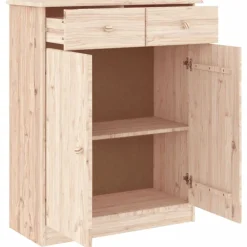 vidaXL Productos Del Hogar-Zapatero ALTA madera maciza de pino 77x35x96 cm