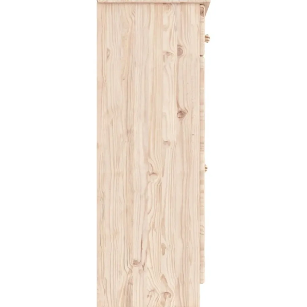 vidaXL Productos Del Hogar-Zapatero ALTA madera maciza de pino 77x35x96 cm