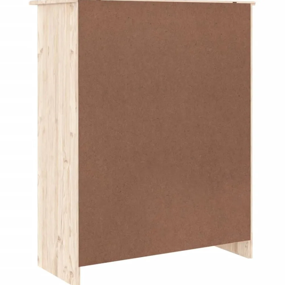 vidaXL Productos Del Hogar-Zapatero ALTA madera maciza de pino 77x35x96 cm
