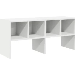 vidaXL Zapatero apilable 89,5x30x40 cm Blanco Outlet