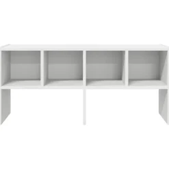 vidaXL Zapatero apilable 89,5x30x40 cm Blanco Outlet