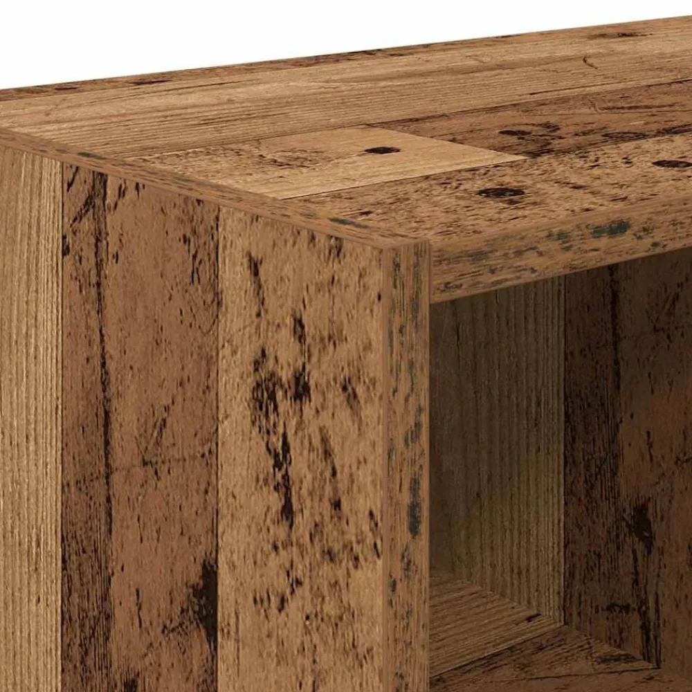 vidaXL Productos Del Hogar-Zapatero apilable madera vieja 89,5x30x40 cm