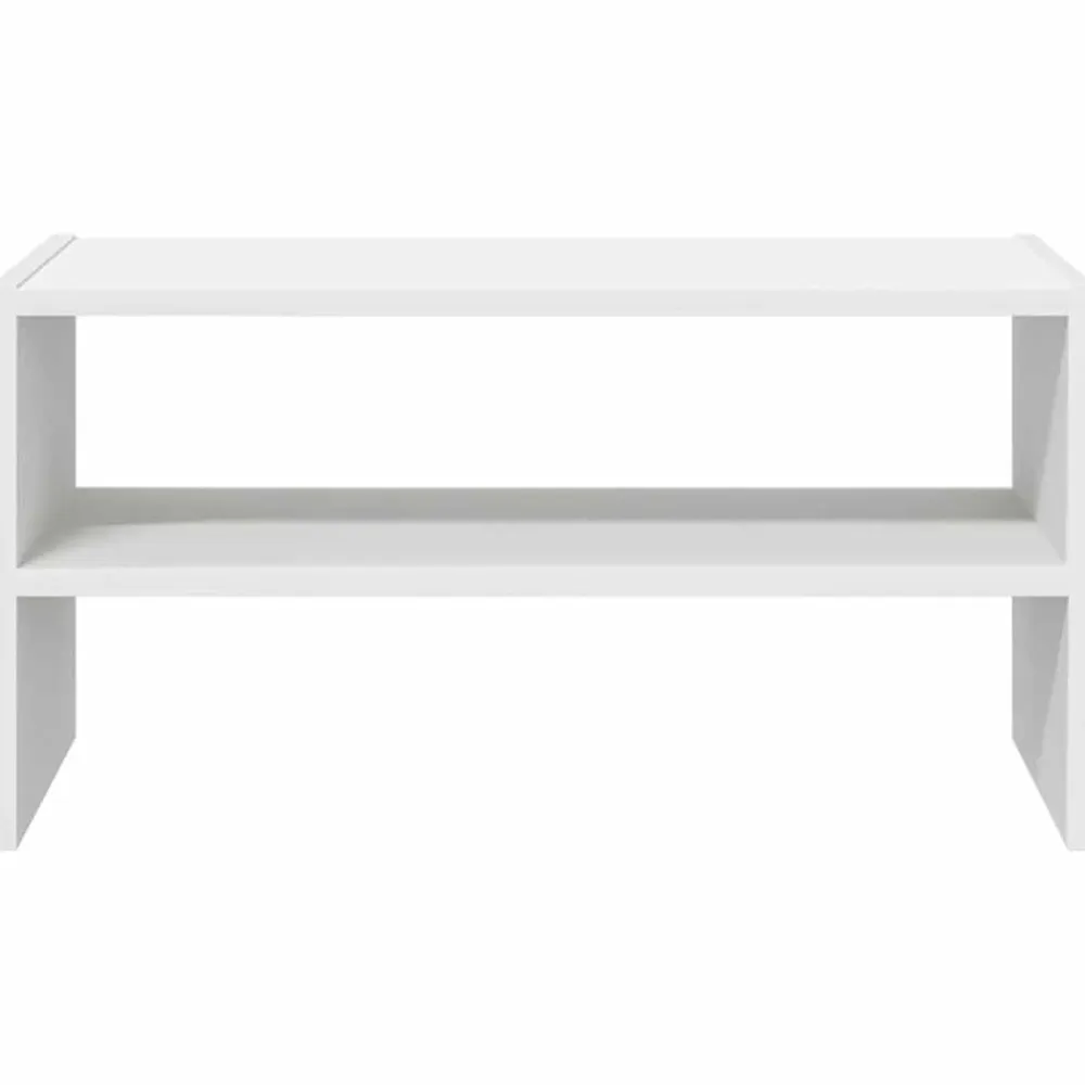 vidaXL Zapatero apilable 60x30x30,5 cm Blanco Outlet