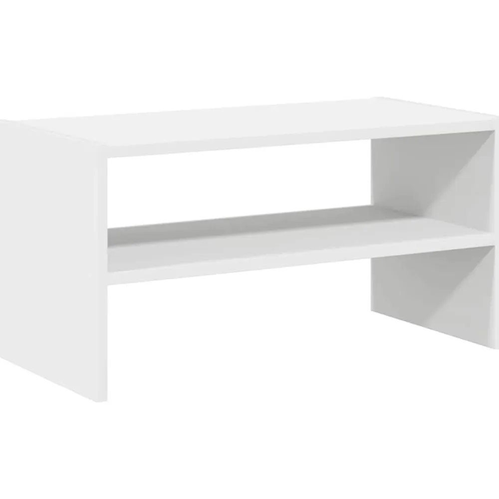 vidaXL Zapatero apilable 60x30x30,5 cm Blanco Outlet